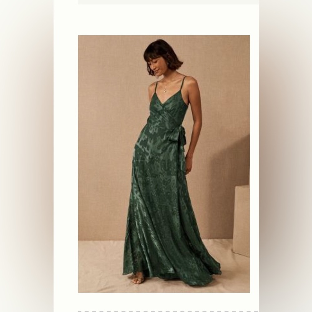 HUTCH ALDEN DRESS, Anthropologie, Green, emerald, wrap dress